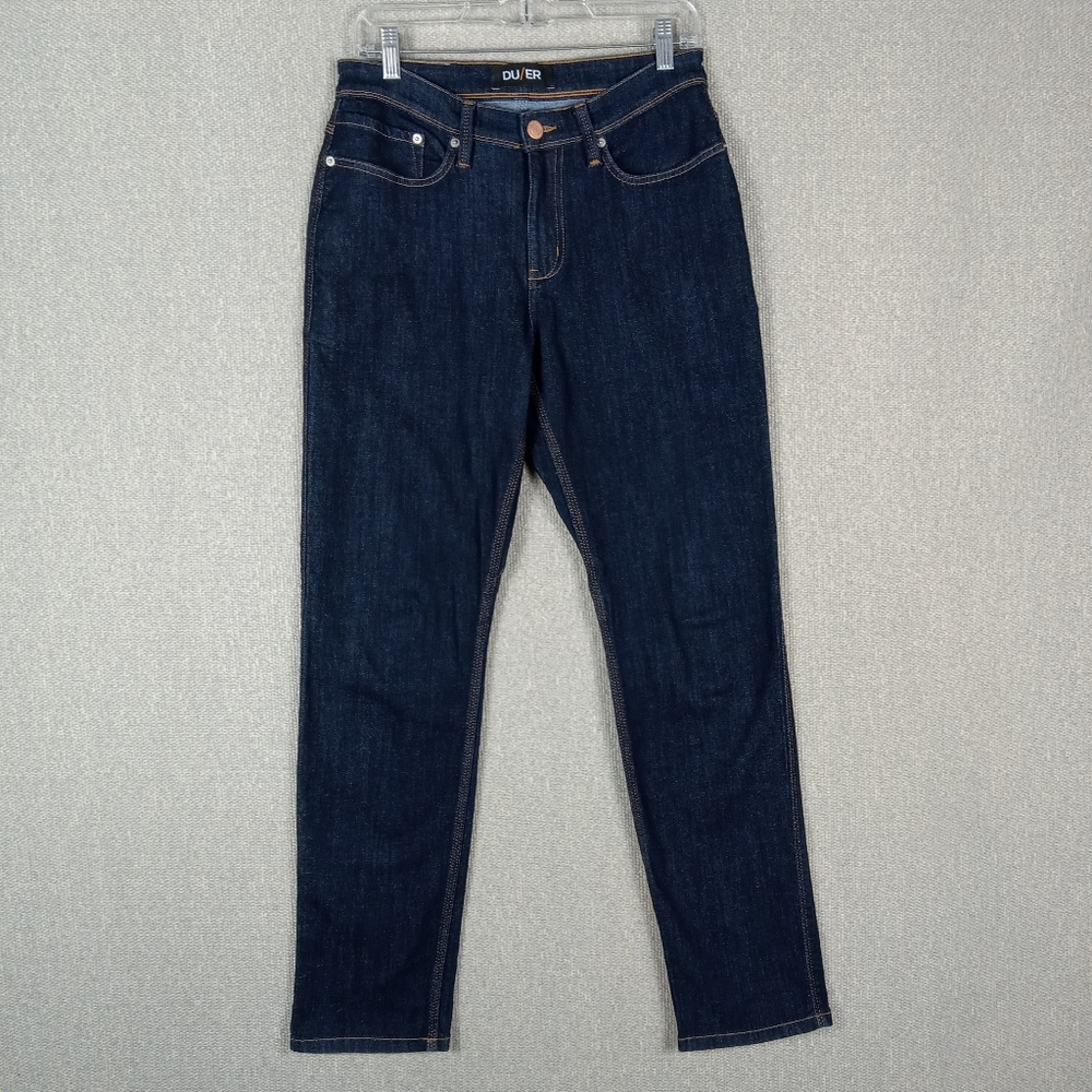 DUER L2X Performance Denim Relaxed Taper Jeans Heritage Rinse Size 30x32 Stretch